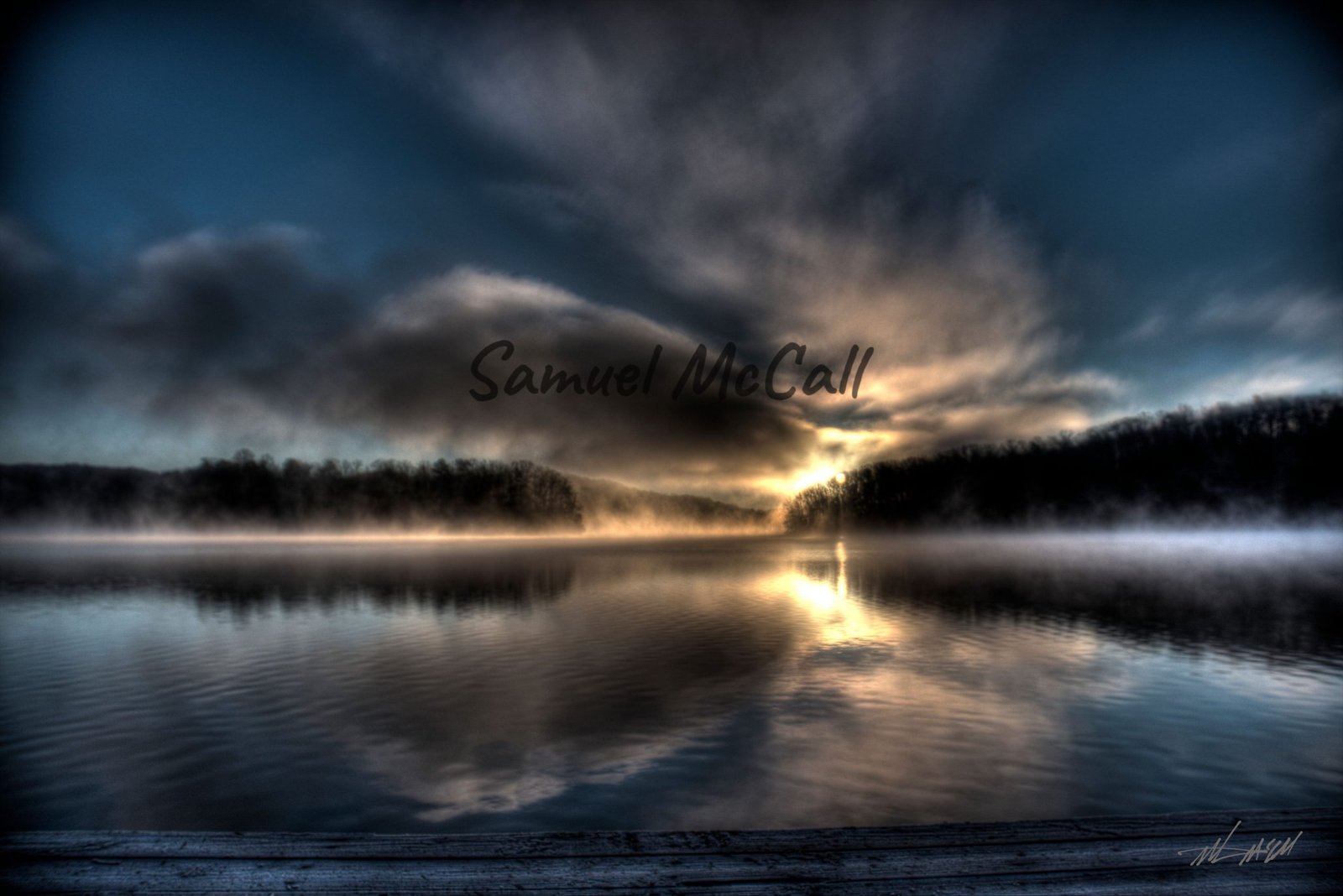 Misty Morning Sunrise